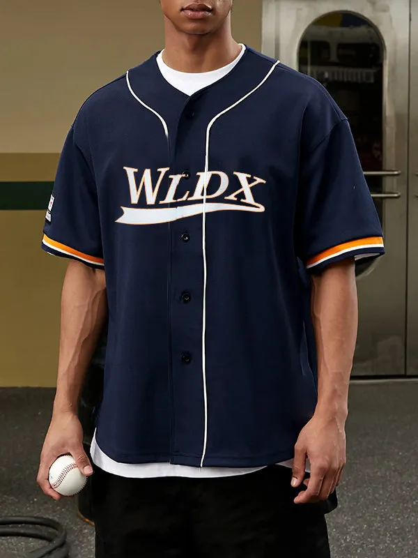 Mens Rugby-Inspired Print Short Sleeve Shirt SKUK89226 sold by Incerunmen product image thumbnail 3