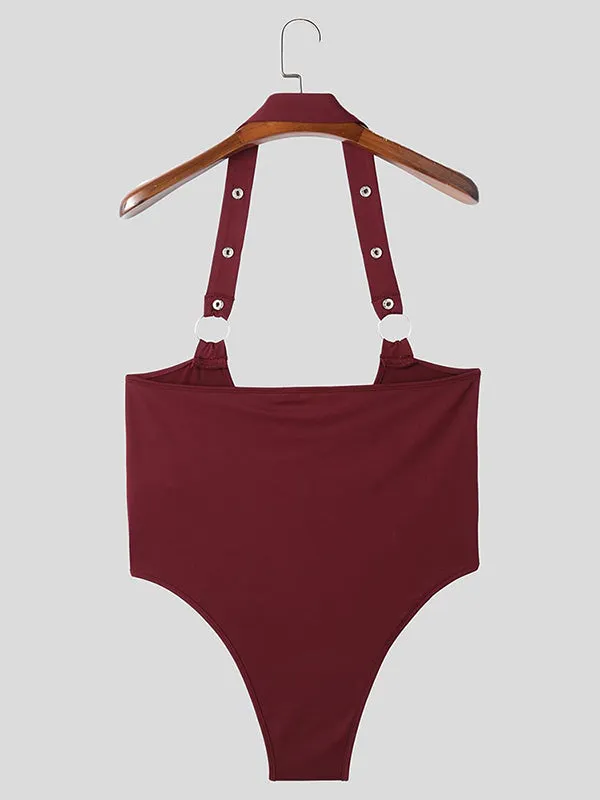 Mens Sexy Cutout Fitted Sleeveless Bodysuit SKUL03644 sold by Incerunmen product image thumbnail 5