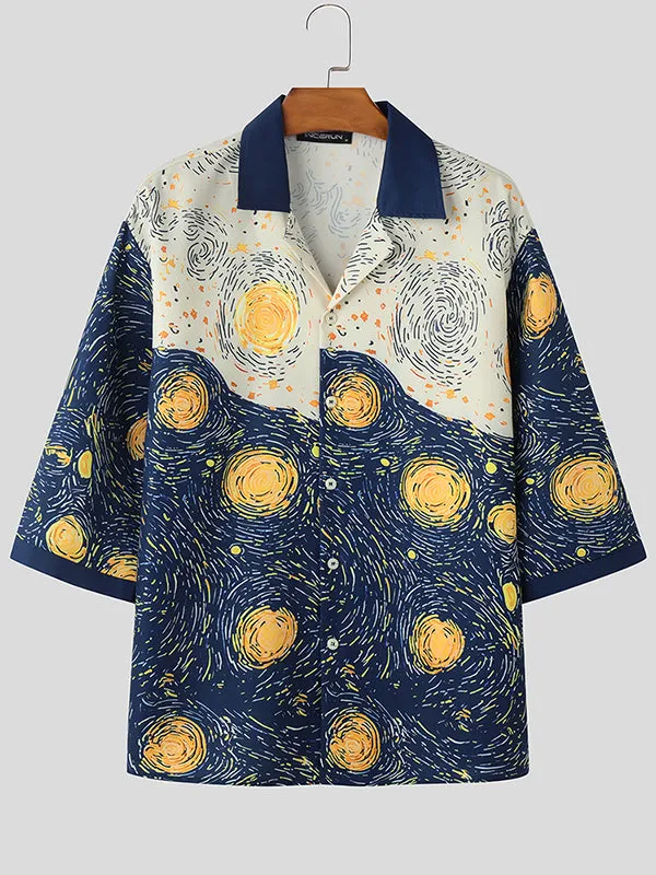 Mens Star Print Casual Shirt SKUL02373 sold by Incerunmen product image thumbnail 4