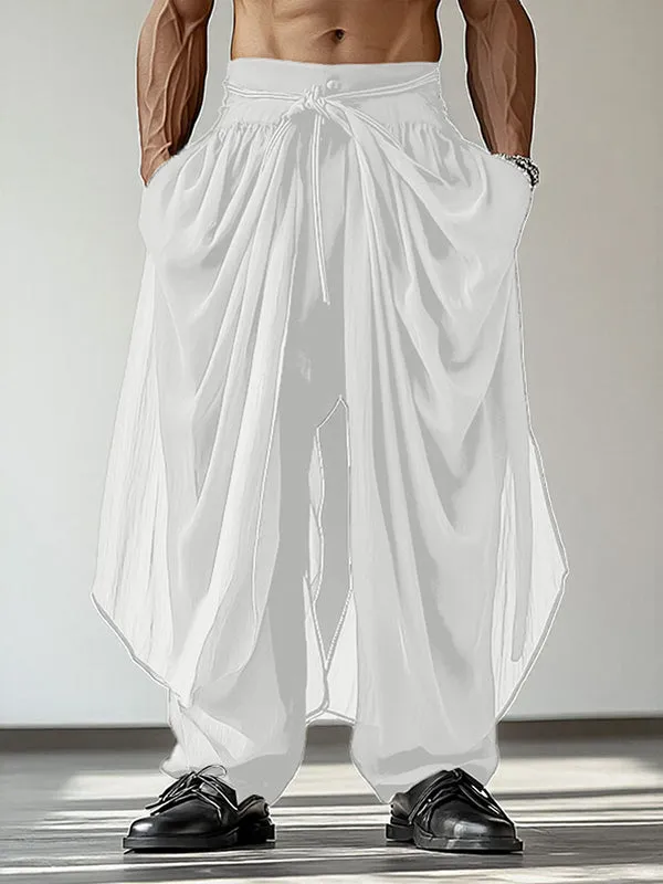 Mens Irregular Pleated Casual Long Pant SKUL04377 sold by Incerunmen product image thumbnail 2