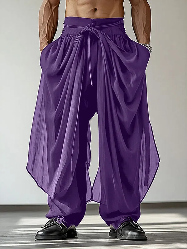 Mens Irregular Pleated Casual Long Pant SKUL04377 sold by Incerunmen product image thumbnail 3