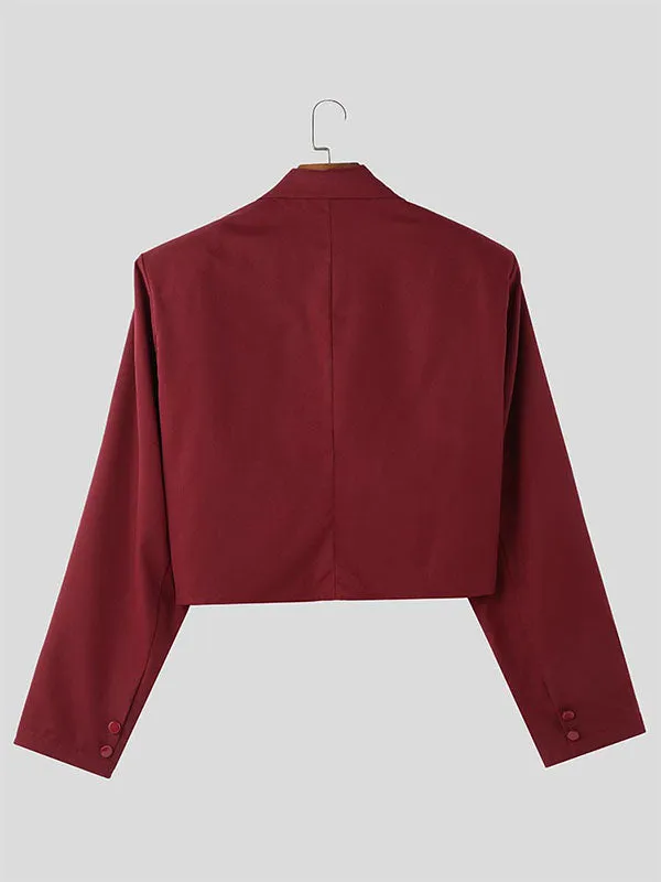 Mens 3D Floral Patchwork Cropped Long Sleeve Blazer SKUL02389 sold by Incerunmen product image thumbnail 5