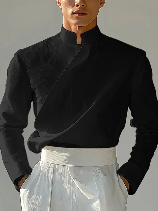 Mens Solid Color Casual Long Sleeve Shirt SKUK99013 sold by Incerunmen product image thumbnail 2