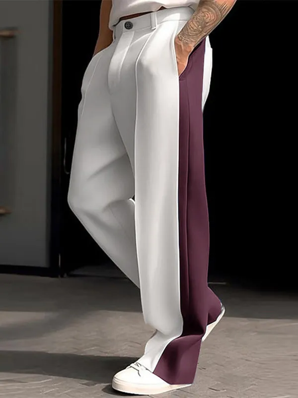 Mens Color-Block Panel Casual Long Pant SKUK86864 sold by Incerunmen product image thumbnail 2