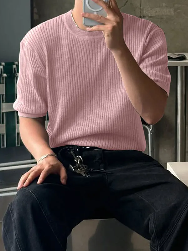 Mens Heavyweight Casual Short-Sleeve T-Shirt SKUL01365 sold by Incerunmen product image thumbnail 3