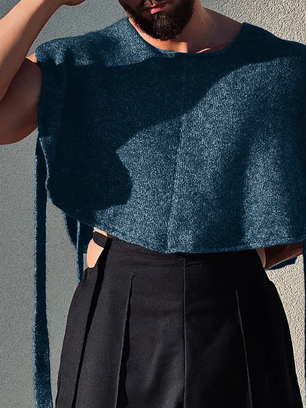 Mens Solid Textured Cropped Tank SKUK89234 sold by Incerunmen product image thumbnail 4