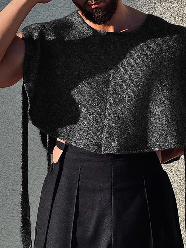 Mens Solid Textured Cropped Tank SKUK89234 sold by Incerunmen product image thumbnail 2