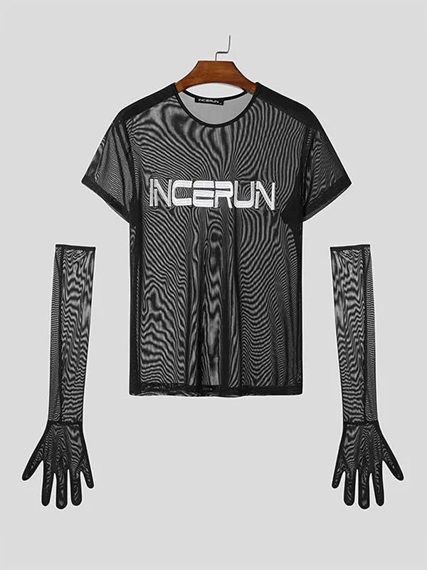 Mens Party Style Sheer Long Sleeve T-Shirt SKUK94773 sold by Incerunmen product image thumbnail 2