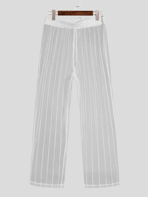 Mens Striped See-through 2 Piece Set SKUJ03881 sold by Incerunmen product image thumbnail 5