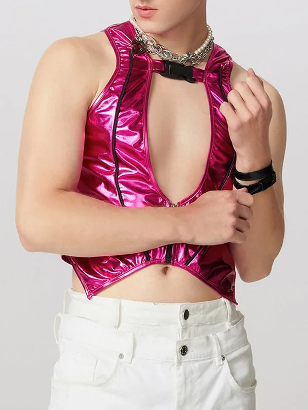 Mens Sexy Hollow-Out Sleeveless Tank SKUK95497 sold by Incerunmen product image thumbnail 3