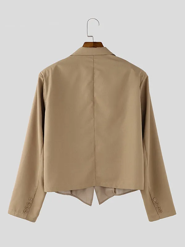 Mens Mesh Patchwork Sheer Long Sleeve Blazer SKUK95713 sold by Incerunmen product image thumbnail 5