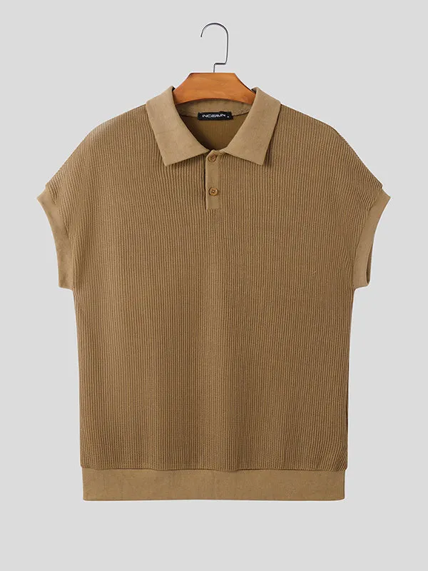 Mens Solid Color Mesh Short Sleeve Shirt SKUK94736 sold by Incerunmen product image thumbnail 4