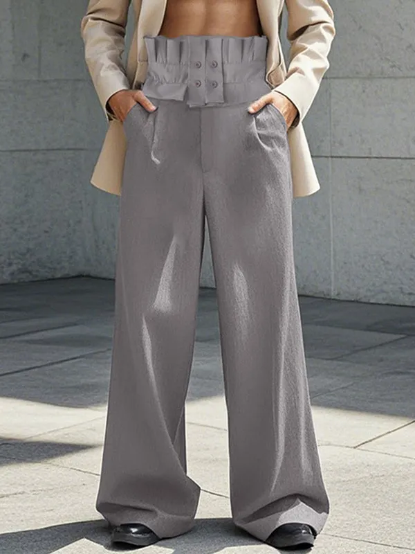 Mens Loose-Fit High-Waist Wide-Leg Pant SKUK94139 sold by Incerunmen product image thumbnail 2