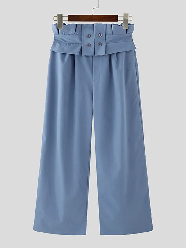 Mens Loose-Fit High-Waist Wide-Leg Pant SKUK94139 sold by Incerunmen product image thumbnail 4