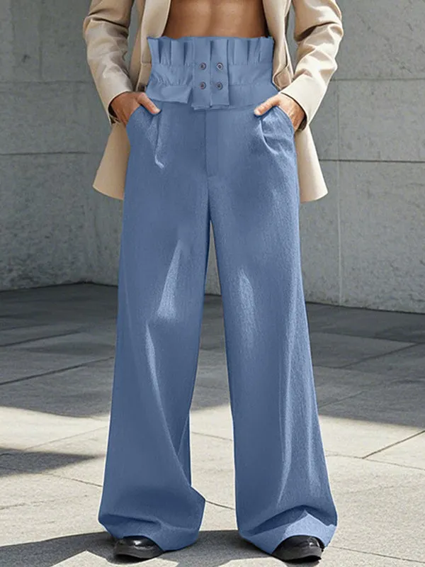 Mens Loose-Fit High-Waist Wide-Leg Pant SKUK94139 sold by Incerunmen product image thumbnail 3