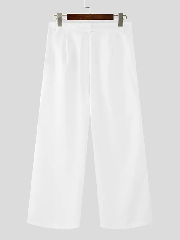 Mens Solid Color Fringe Patchwork Pant SKUK97052 sold by Incerunmen product image thumbnail 5