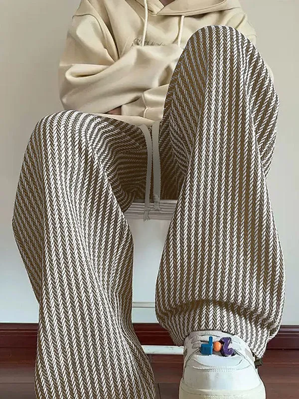 Mens Striped Textured Straight-Leg Pant SKUK97011 sold by Incerunmen product image thumbnail 3