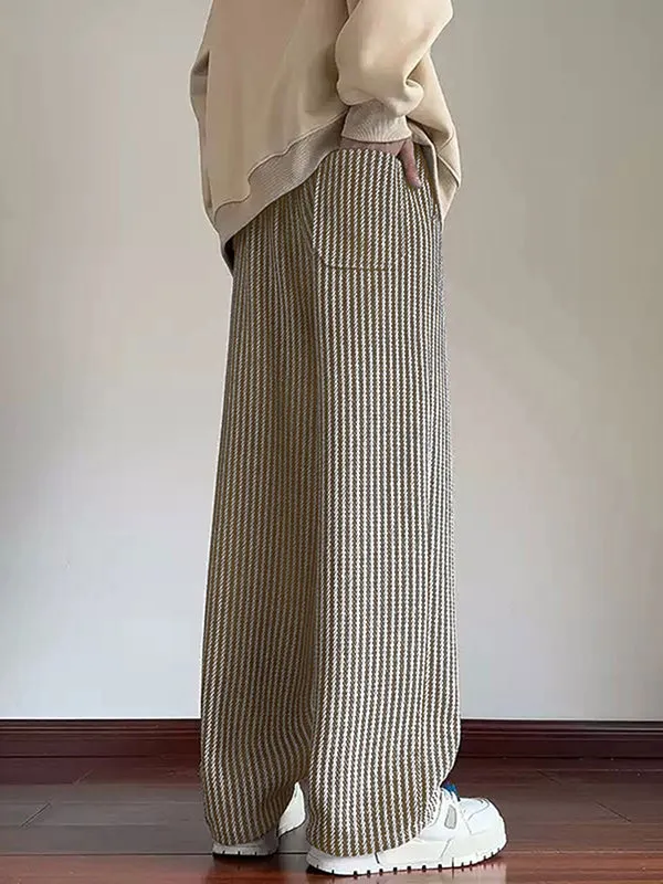 Mens Striped Textured Straight-Leg Pant SKUK97011 sold by Incerunmen product image thumbnail 4