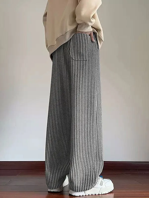 Mens Striped Textured Straight-Leg Pant SKUK97011 sold by Incerunmen product image thumbnail 2