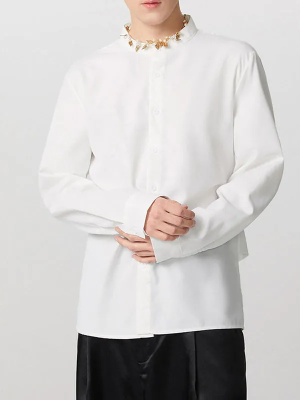 Mens Bow Tie Backless Long Sleeve Shirt SKUK95687 sold by Incerunmen product image thumbnail 5