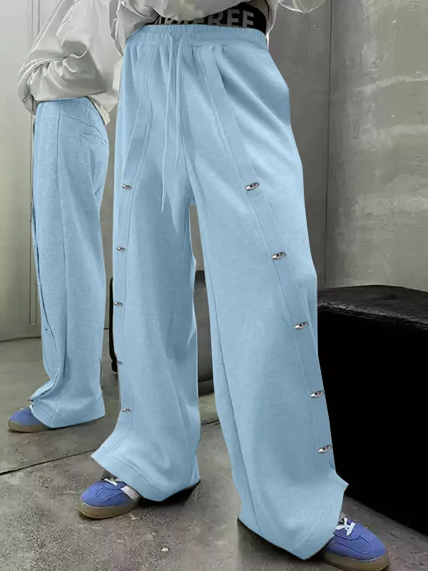 Mens Metal Buckle Paneled Casual Pant SKUK91687 sold by Incerunmen product image thumbnail 3