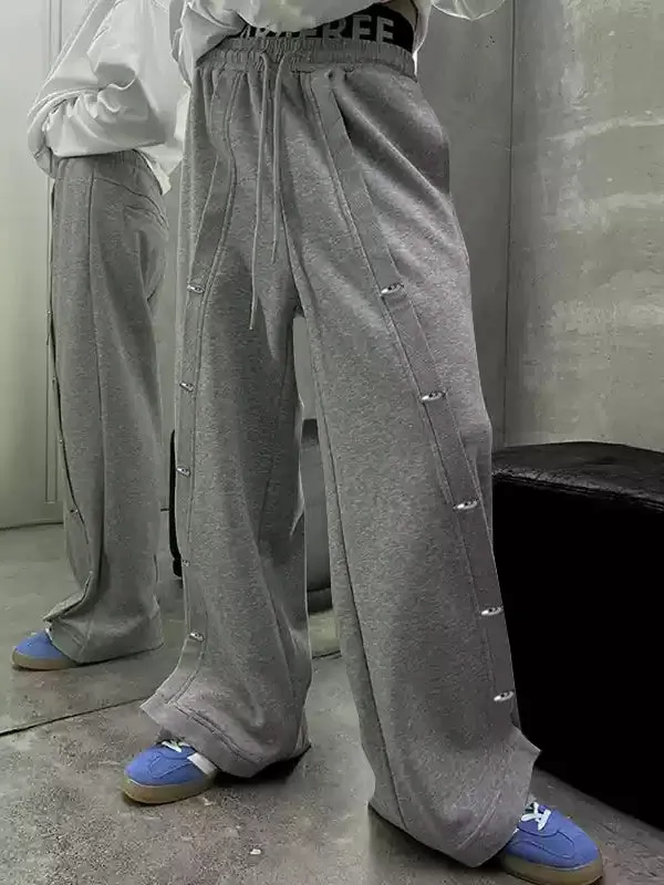 Mens Metal Buckle Paneled Casual Pant SKUK91687 sold by Incerunmen product image thumbnail 2