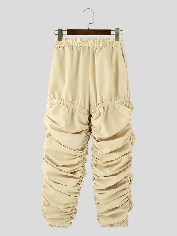 Mens Wrinkled Color-Block Long Pant SKUK88046 sold by Incerunmen product image thumbnail 5