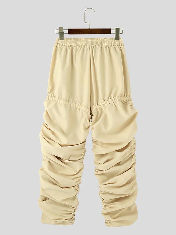 Mens Wrinkled Color-Block Long Pant SKUK88046 sold by Incerunmen product image thumbnail 4