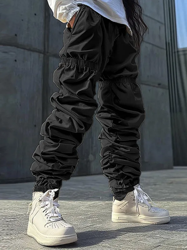 Mens Wrinkled Color-Block Long Pant SKUK88046 sold by Incerunmen