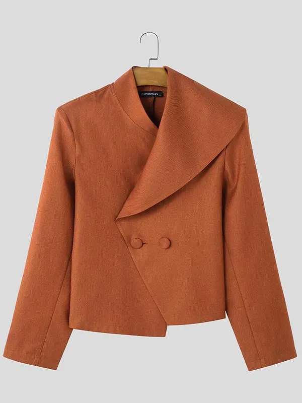 Mens Solid Color Asymmetrical Long Sleeve Blazer SKUK94589 sold by Incerunmen product image thumbnail 4