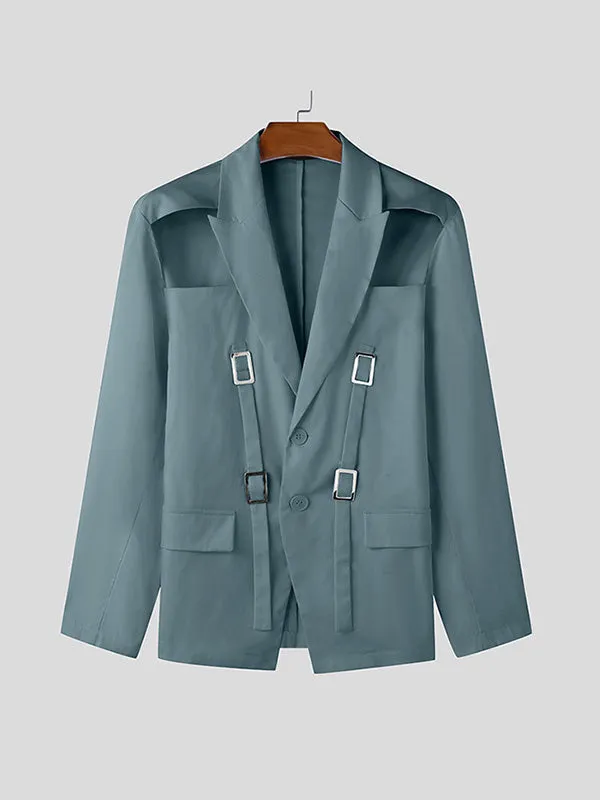 Mens Hollow Design Casual Long-Sleeve Blazer SKUK93624 sold by Incerunmen product image thumbnail 4