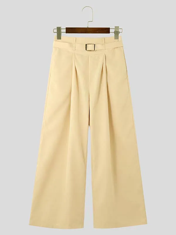 Mens Loose High-Waist Wide-Leg Pant SKUK93667 sold by Incerunmen product image thumbnail 4