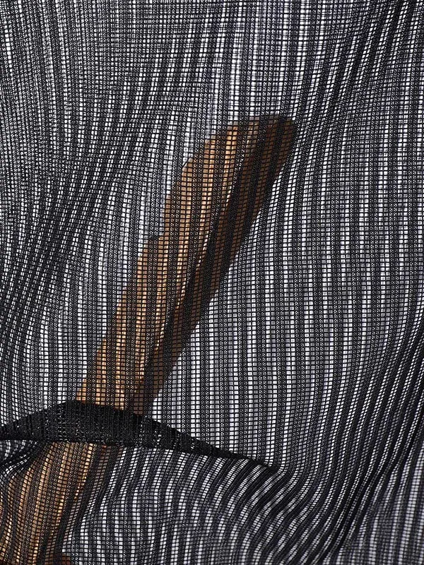 Mens Hollow-Out Sheer Long-Sleeve T-Shirt SKUK94767 sold by Incerunmen product image thumbnail 5