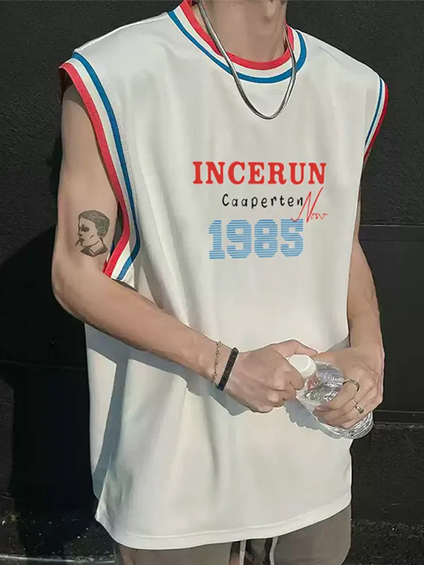 Mens Street Style Collar Color-Block Tank SKUK92870 sold by Incerunmen