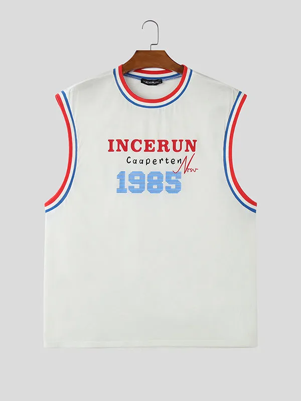 Mens Street Style Collar Color-Block Tank SKUK92870 sold by Incerunmen product image thumbnail 3