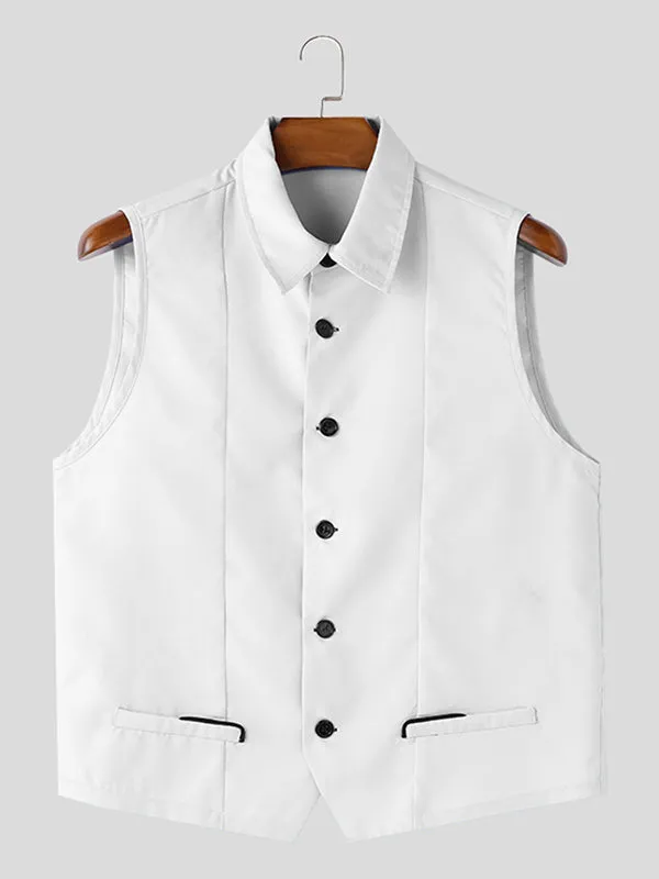 Mens Solid Color Casual Sleeveless Tank SKUK92832 sold by Incerunmen product image thumbnail 4