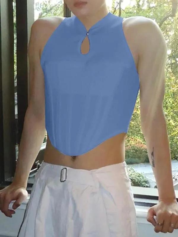 Mens Solid Color Waist-Cinching Tank SKUK91685 sold by Incerunmen product image thumbnail 5