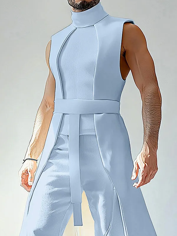 Mens Solid Color Long Hem Sleeveless Tank SKUK89166 sold by Incerunmen product image thumbnail 3