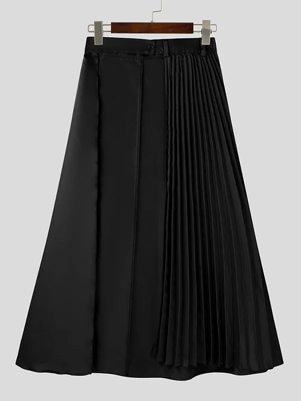 Mens Elegant Pleated Long Midi Skirt SKUK90363 sold by Incerunmen product image thumbnail 3