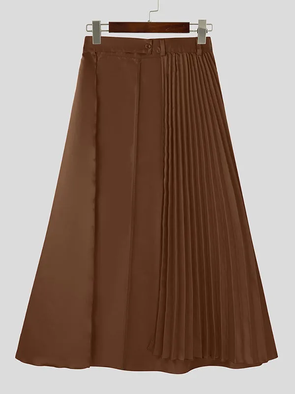 Mens Elegant Pleated Long Midi Skirt SKUK90363 sold by Incerunmen product image thumbnail 5