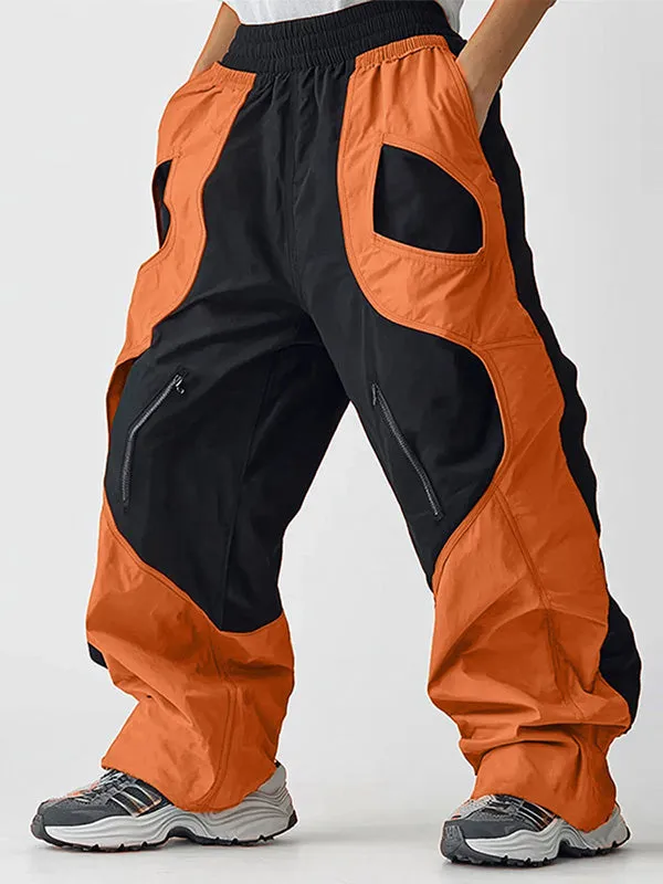 Mens Loose Color-Block Spliced Pant SKUK88052 sold by Incerunmen