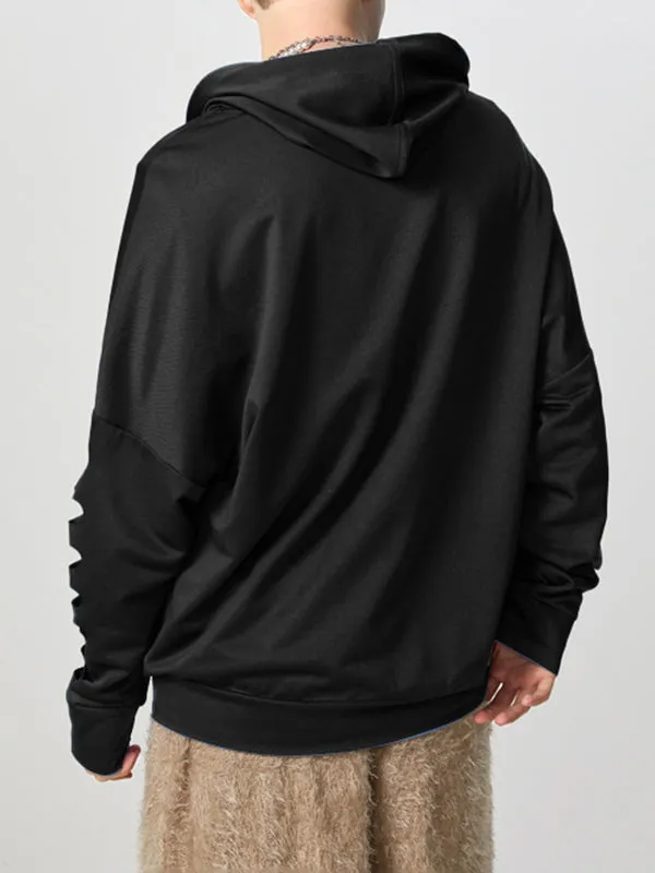Mens Hollow-Out Long-Sleeve Zipper Hoodie SKUK88044 sold by Incerunmen product image thumbnail 2