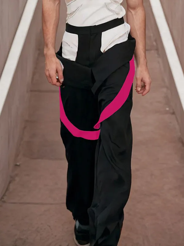 Mens Color-Block Panel Pant SKUK86886 sold by Incerunmen