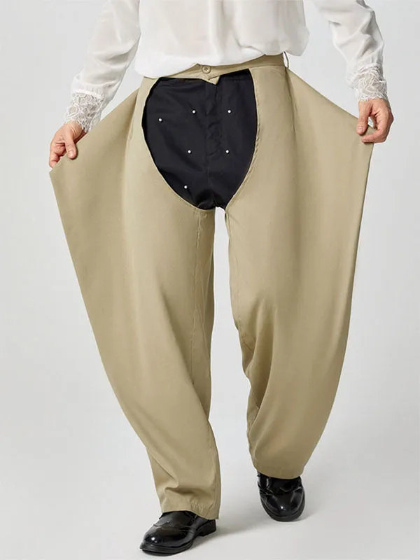 Mens Solid Color Hollow-Out Pant SKUK83309 sold by Incerunmen product image thumbnail 5