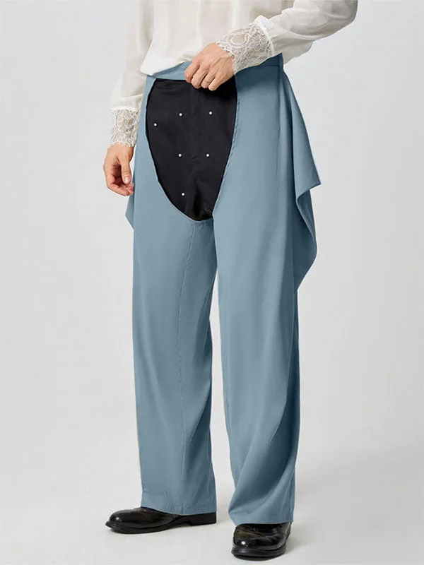 Mens Solid Color Hollow-Out Pant SKUK83309 sold by Incerunmen product image thumbnail 4