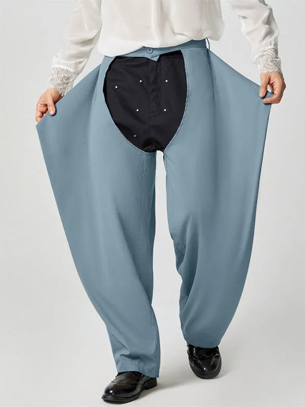 Mens Solid Color Hollow-Out Pant SKUK83309 sold by Incerunmen product image thumbnail 3