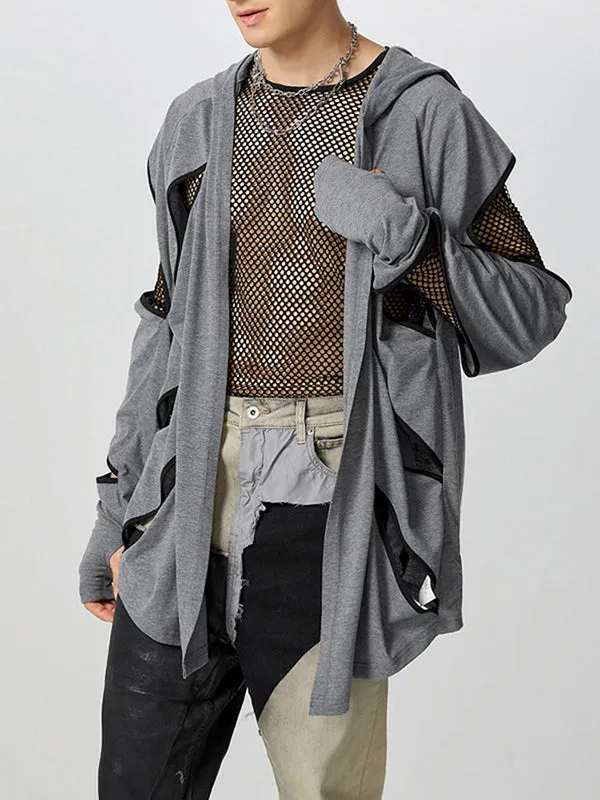 Mens Cut-Out Design Long-Sleeve Cardigan SKUK85854 sold by Incerunmen product image thumbnail 2