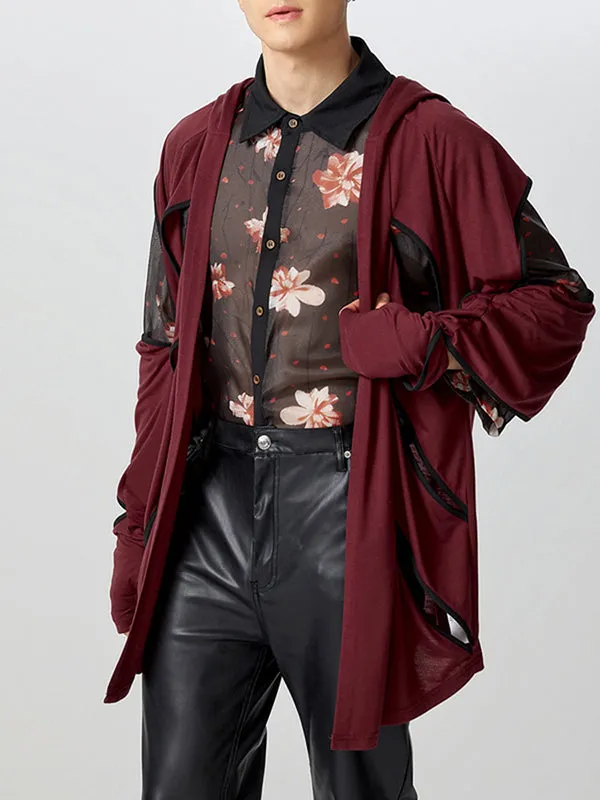 Mens Cut-Out Design Long-Sleeve Cardigan SKUK85854 sold by Incerunmen product image thumbnail 5