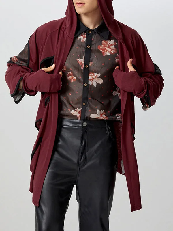 Mens Cut-Out Design Long-Sleeve Cardigan SKUK85854 sold by Incerunmen product image thumbnail 4