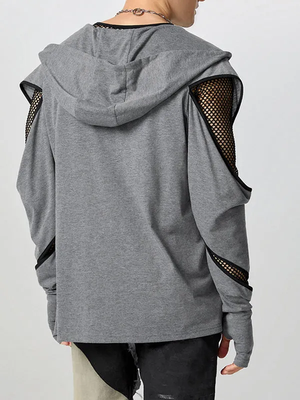 Mens Cut-Out Design Long-Sleeve Cardigan SKUK85854 sold by Incerunmen product image thumbnail 3